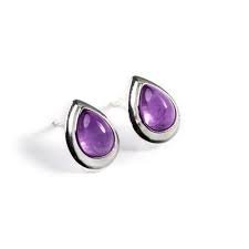 Amethyst Silver Earrings