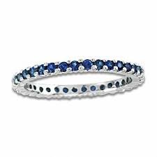 Blue Sapphire Eternity Ring