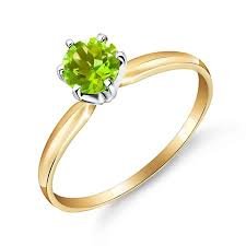Peridot Crown Ring