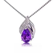 Amethyst Silver Pendant