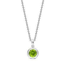 Peridot Silver Pendant